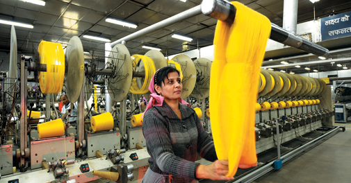 Textile exports from India